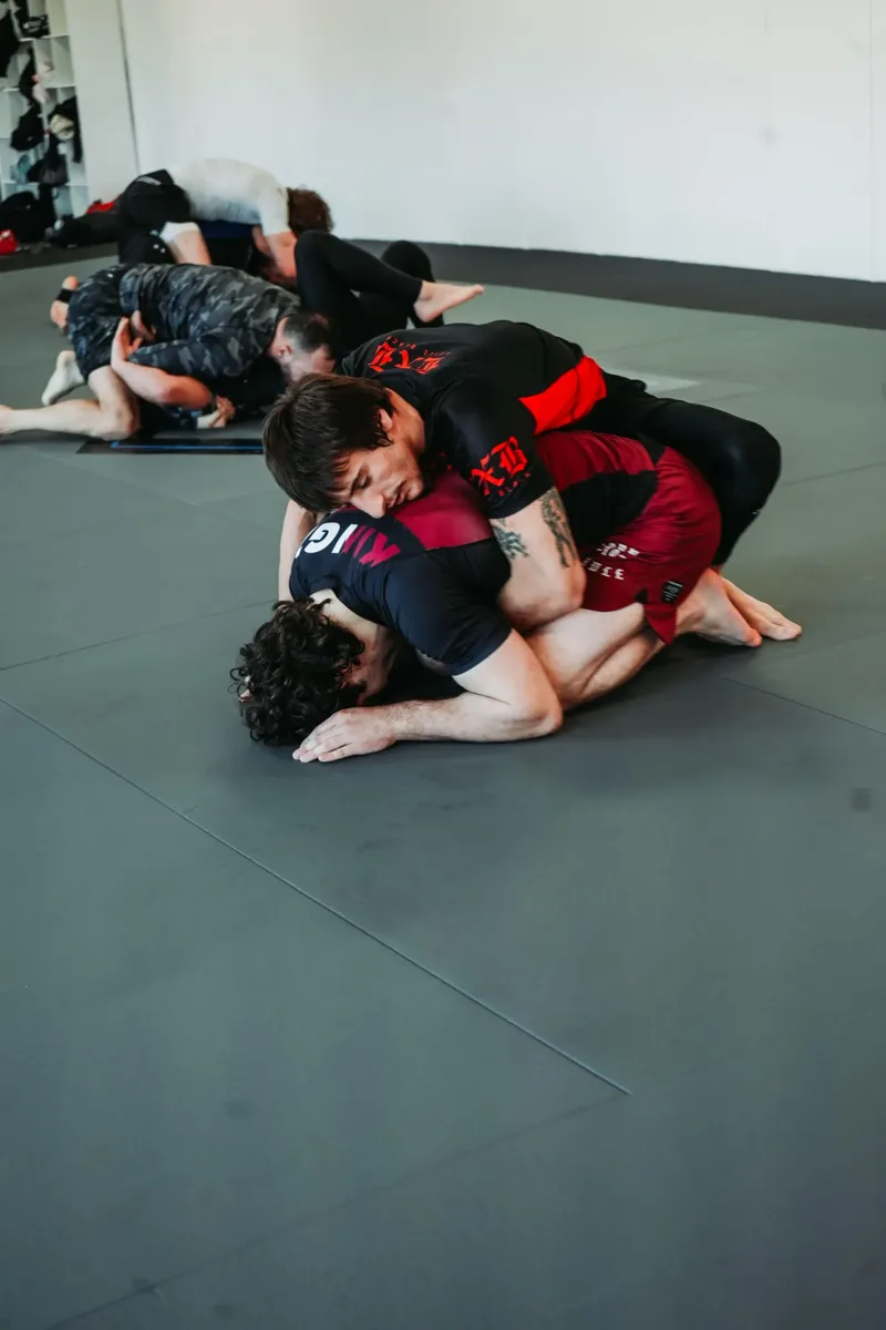 No-gi grappling and scrambles during live rolling